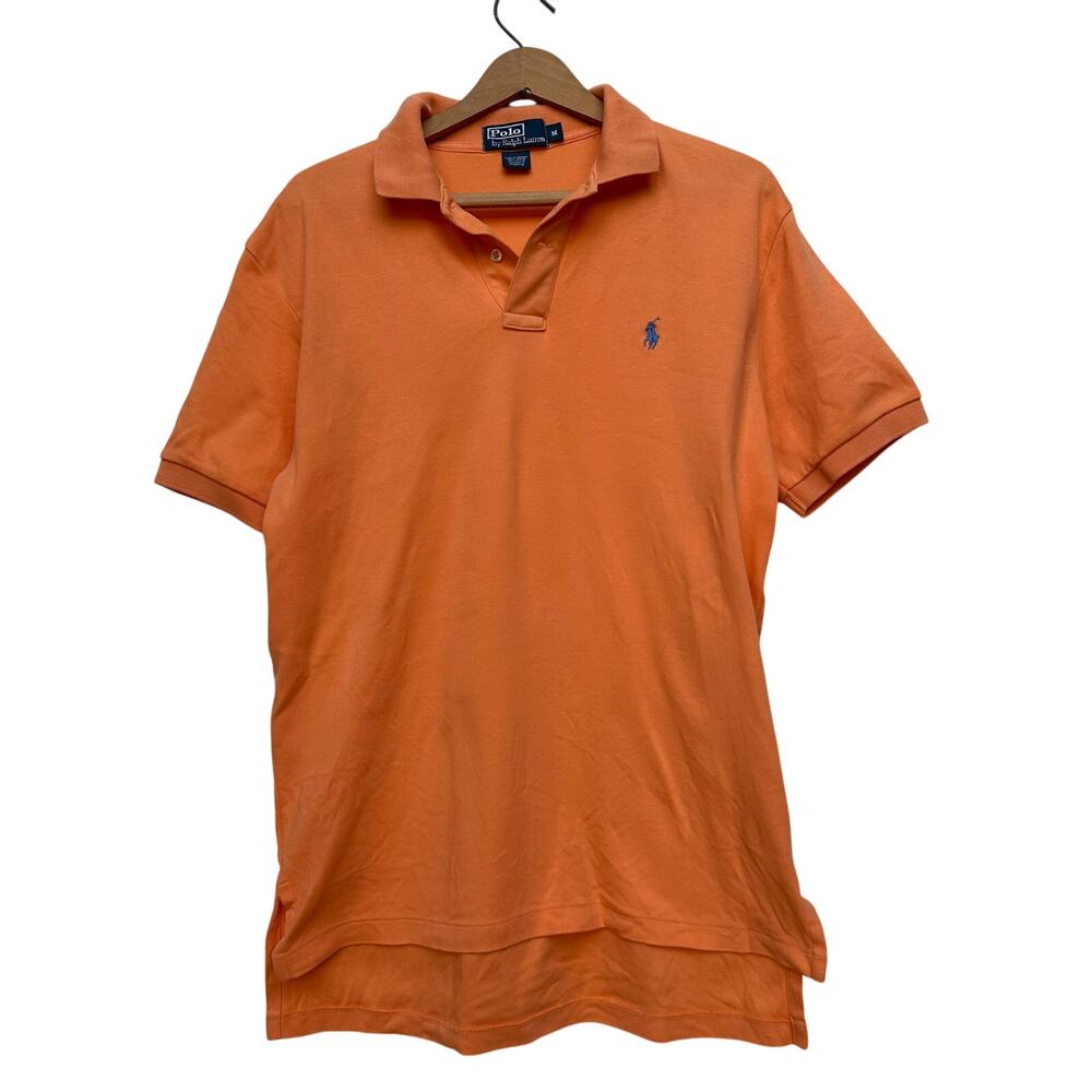 Polo Ralph Lauren Orange Classic Fit Polo Shirt Men’s M 100% Cotton